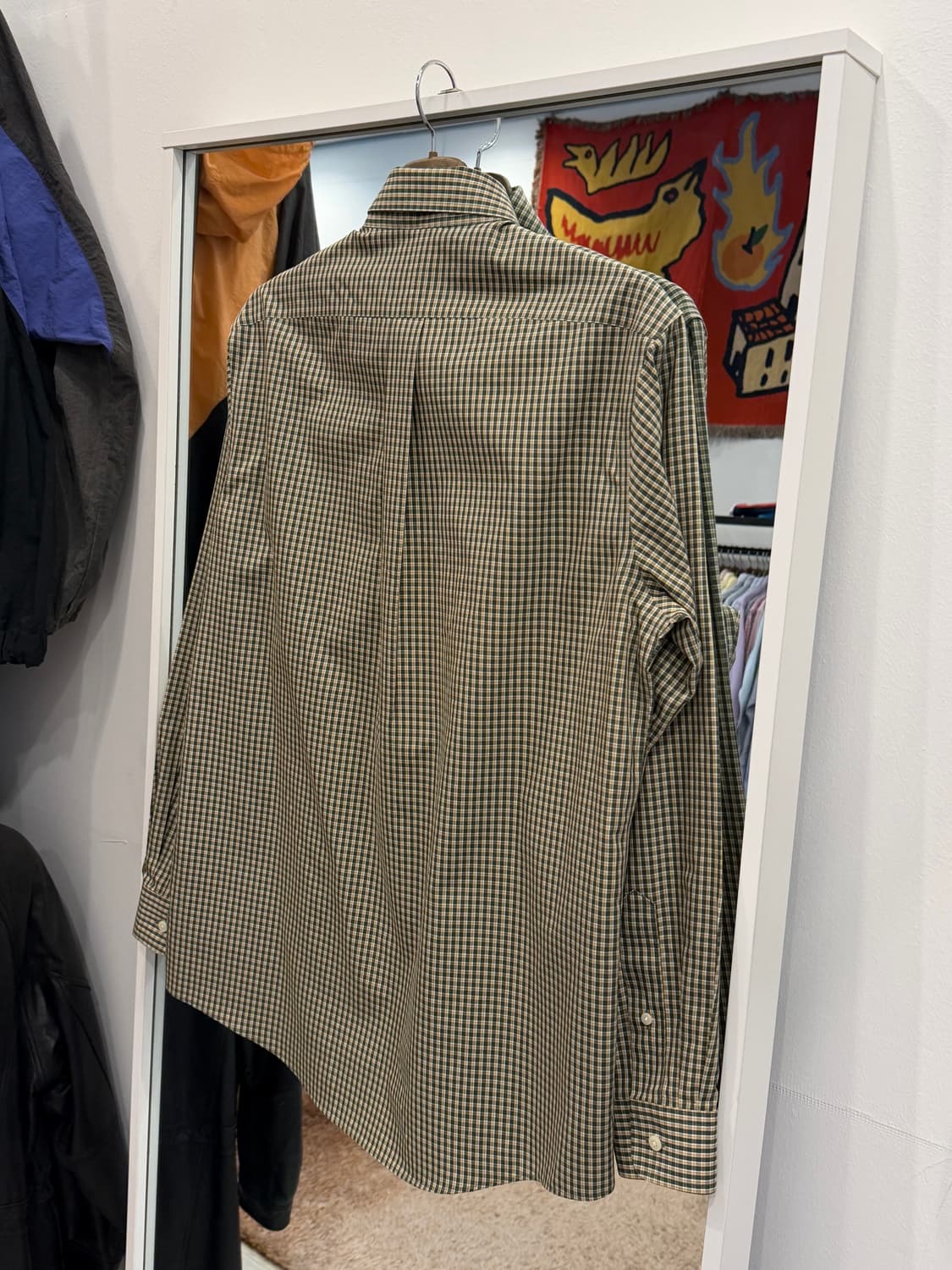 00s L.L.Bean 엘엘빈 링클 체크 셔츠 상품이미지5