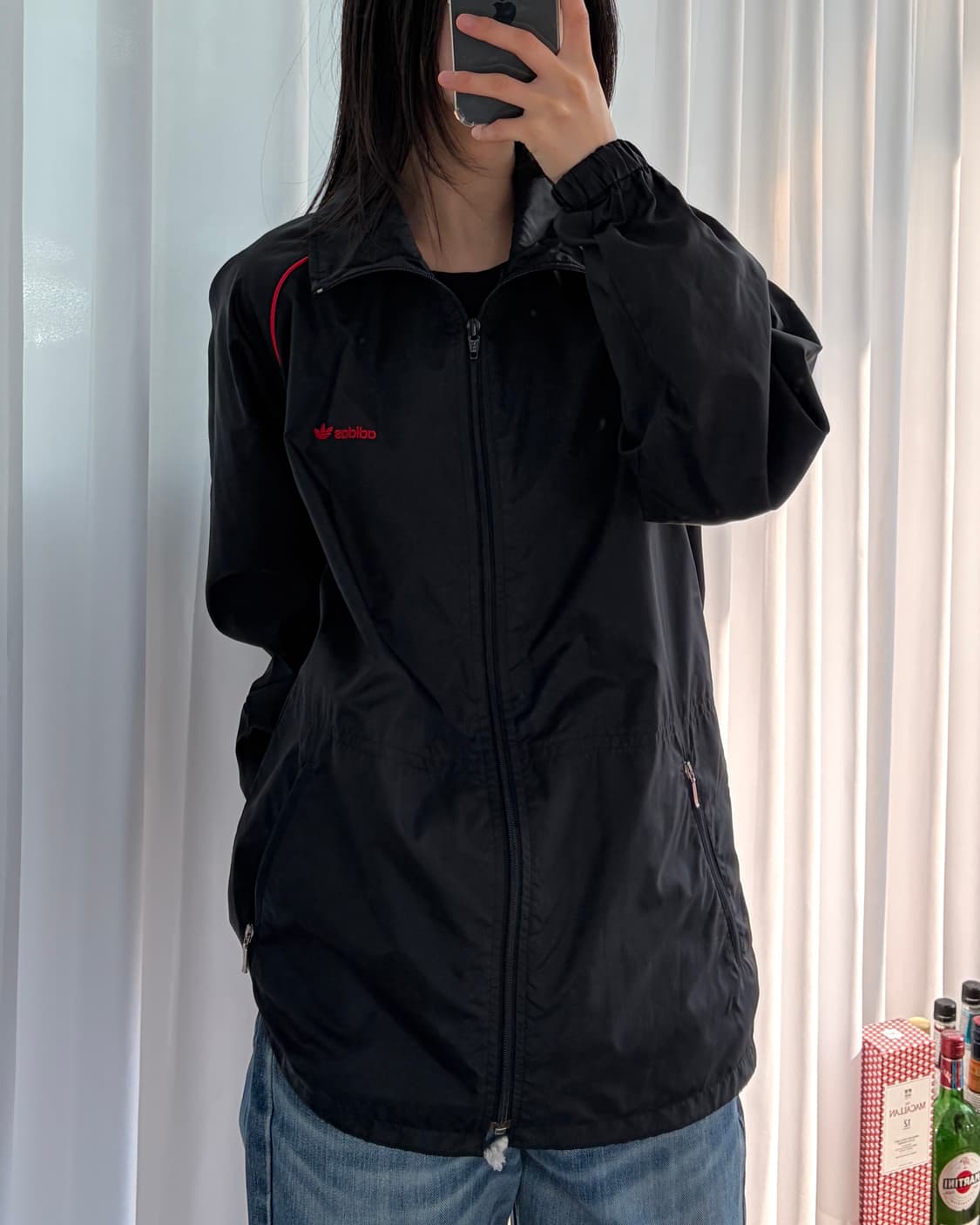 [L]아디다스 JPN 90s 올드스쿨 트레포일 바람막이 상품이미지2