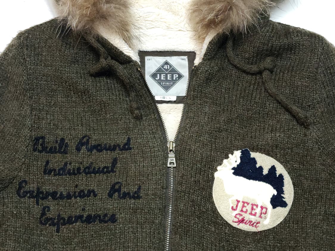 Jeep 헤리티지 후드집업 카키 M 상품이미지1