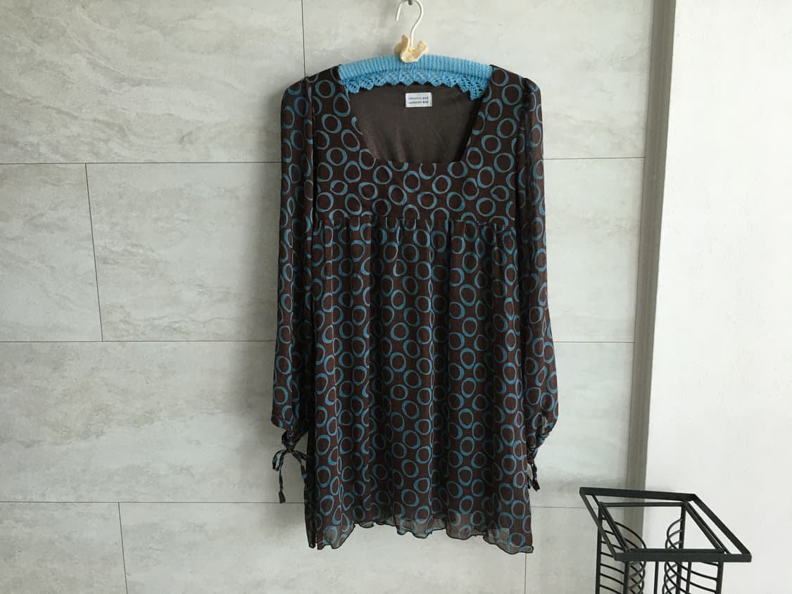 circle square neck dress 상품이미지1