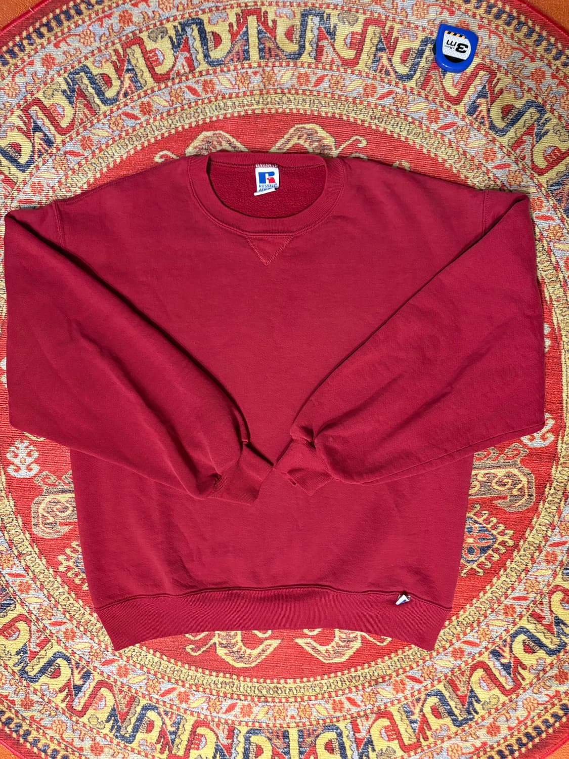 미제 러셀 빈티지 스웻셔츠 딥 레드 l 상품이미지1