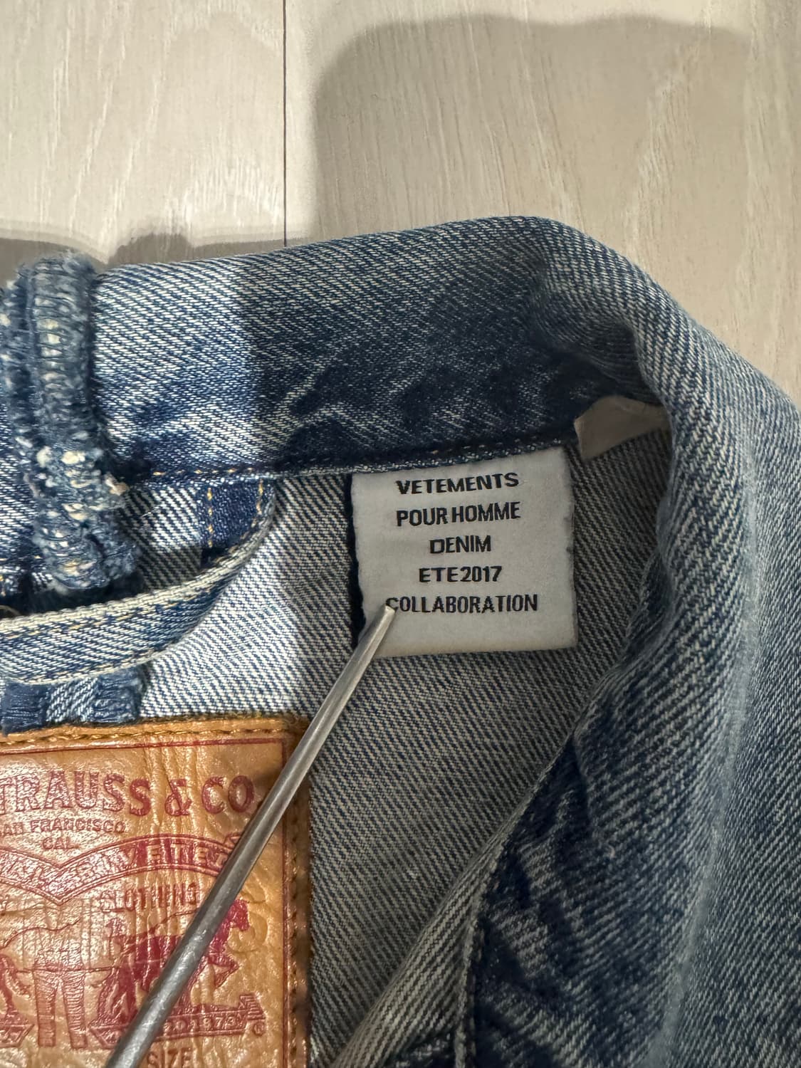 지디 베트멍 X 리바이스 17/SS 리워크 자켓 M 상품이미지4