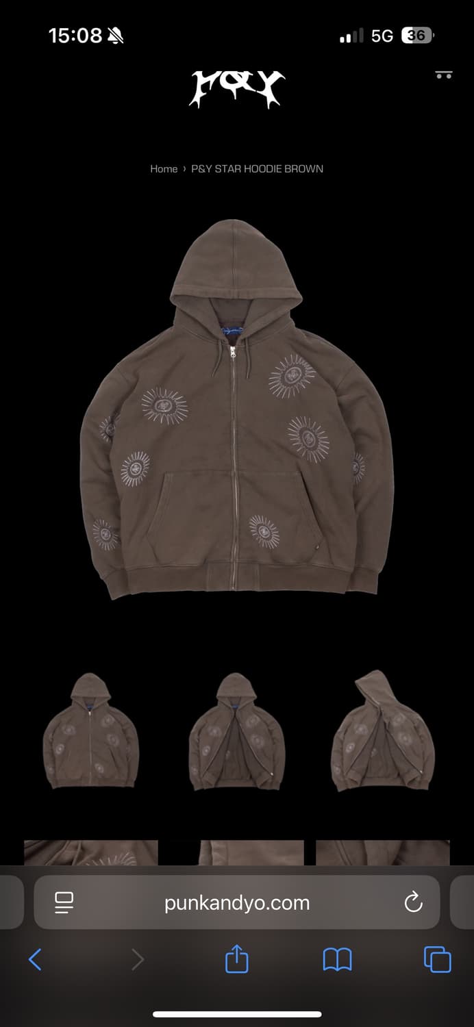 Punkandyo Star Hoodie S사이즈 상품이미지1