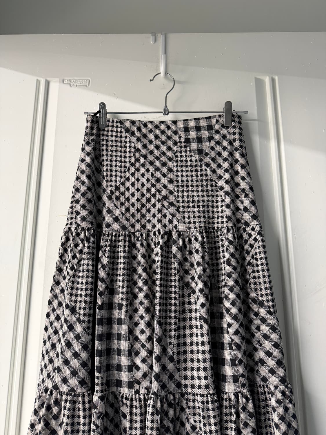 일본빈티지 체크 패치워크 롱스커트  상품이미지7