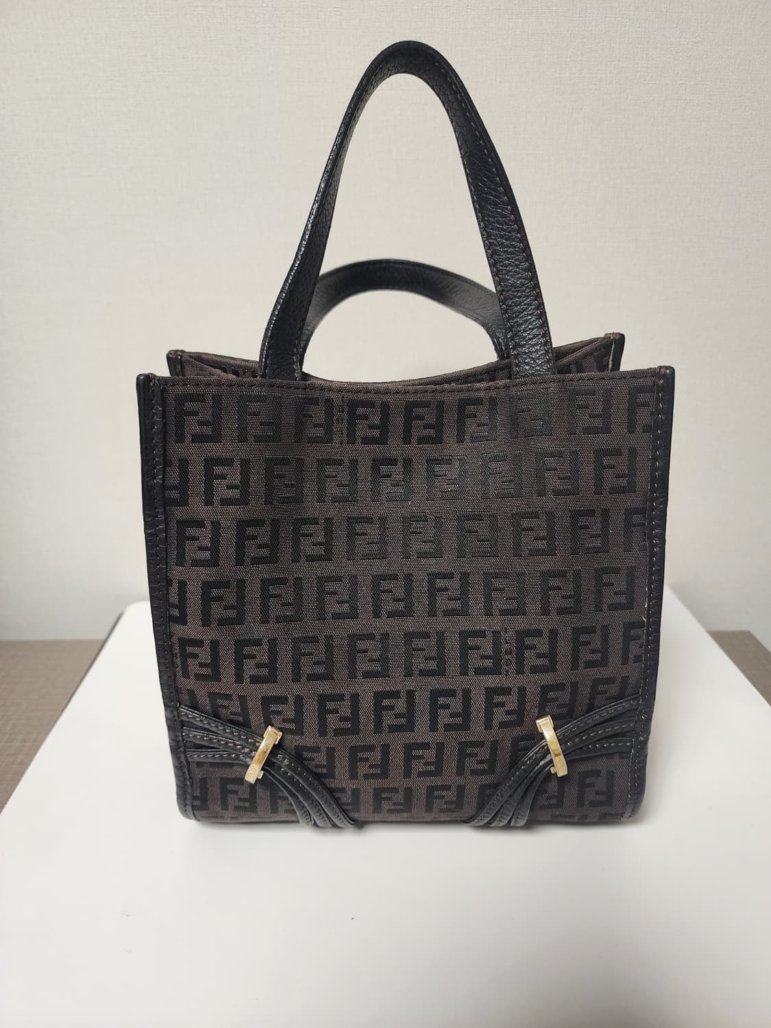 펜디 FF로고 브라운 미니 토트백  상품이미지2