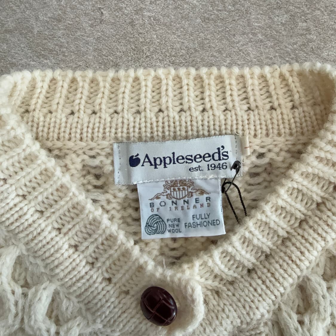 Appleseed’s 아란 울 가디건 상품이미지4