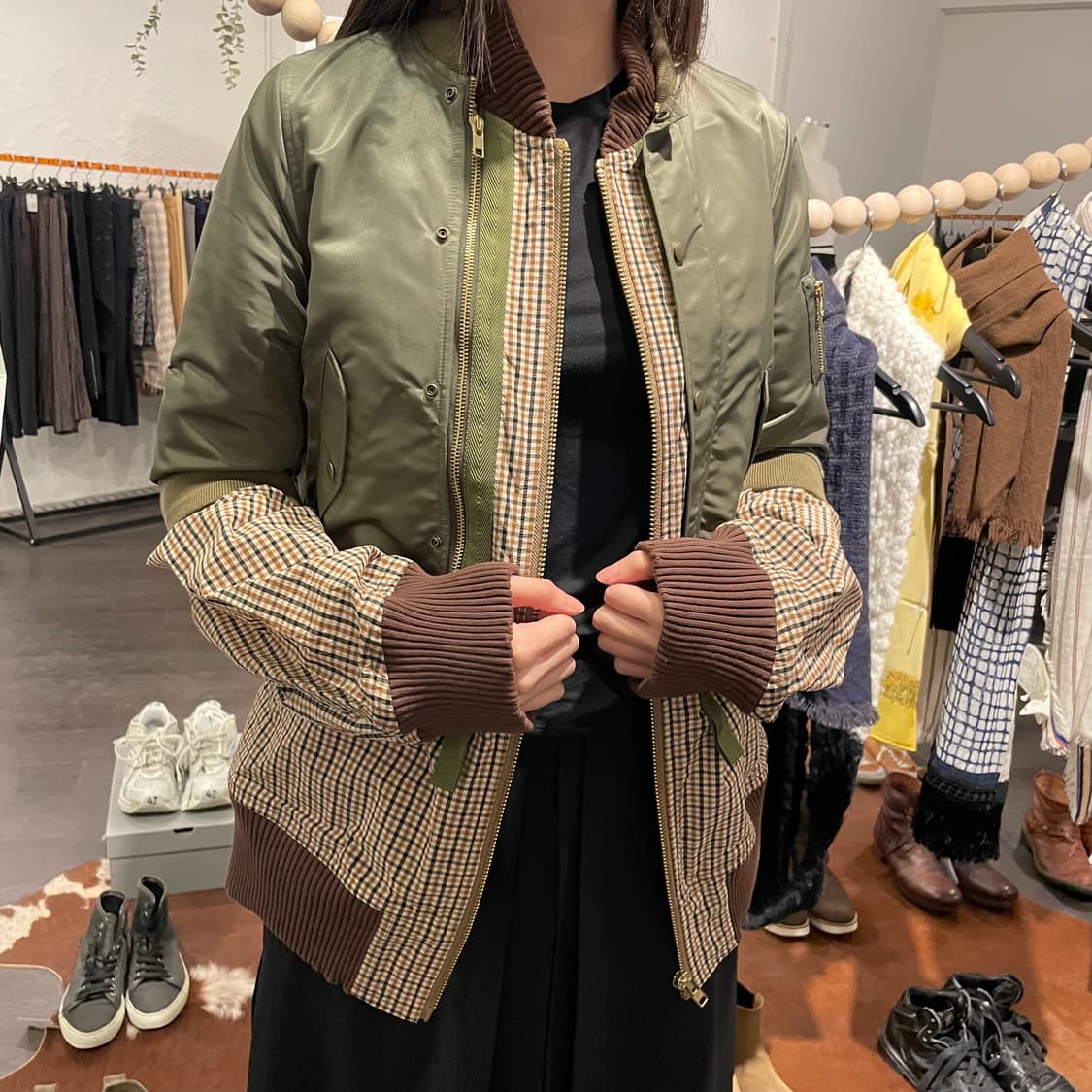 컬러 ma-1 도킹 봄버 자켓 상품이미지4