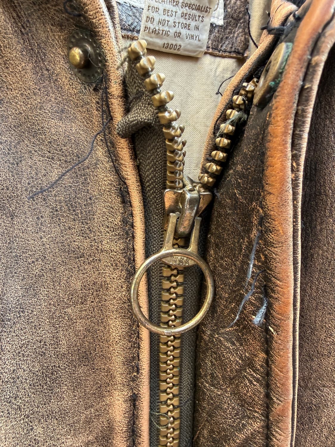 80s 바나나 리퍼블릭 레더 봄버자켓 46(2XL) 상품이미지9