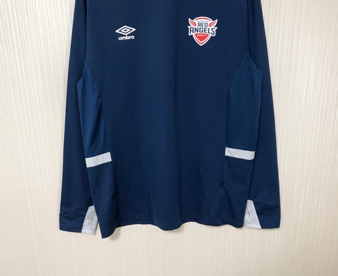 WK리그 엄브로 인천 현대제철 레드엔젤스 선수실착 트레이닝셔츠 XL 상품이미지3