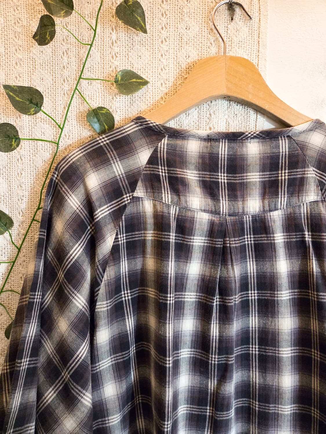 sm2 체크 반팔 블라우스 상품이미지6