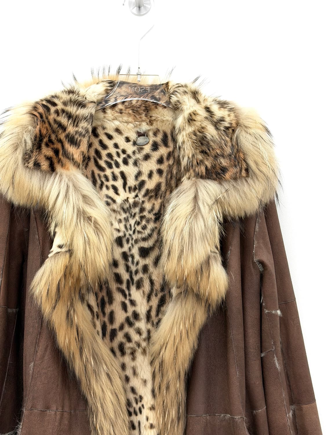 Pellessimo Paris 레오파드 래빗 & 폭스 퍼 리버시블 자켓 상품이미지7