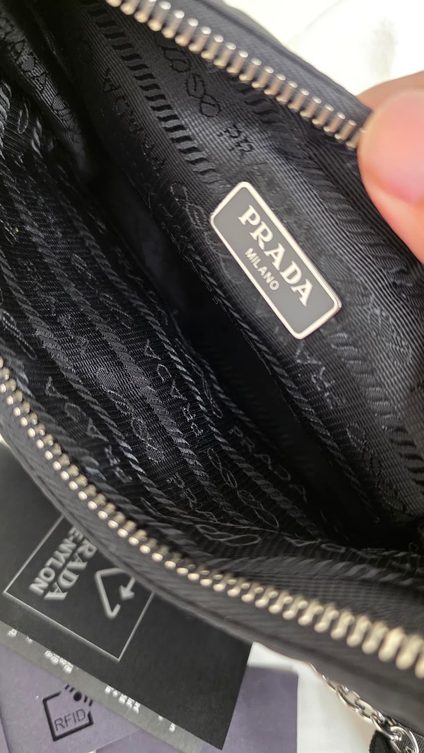[풀구성]25ss 프라다 리나일론 테수토 호보백 블랙 상품이미지7