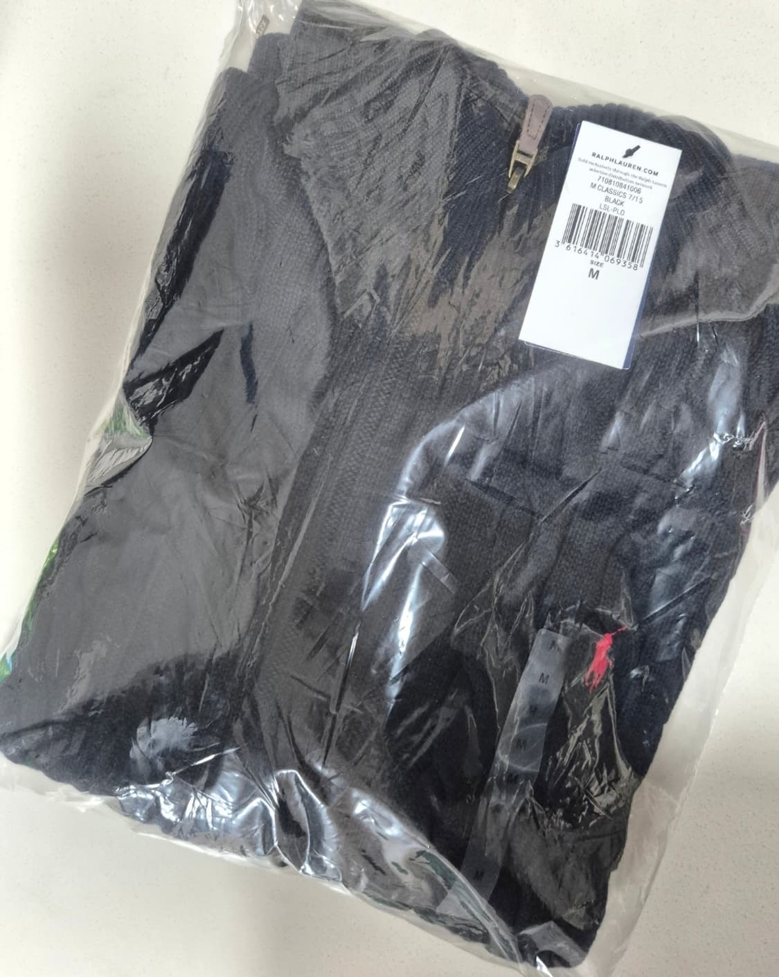 폴로 꽈배기 블랙 M (새상품) 상품이미지3