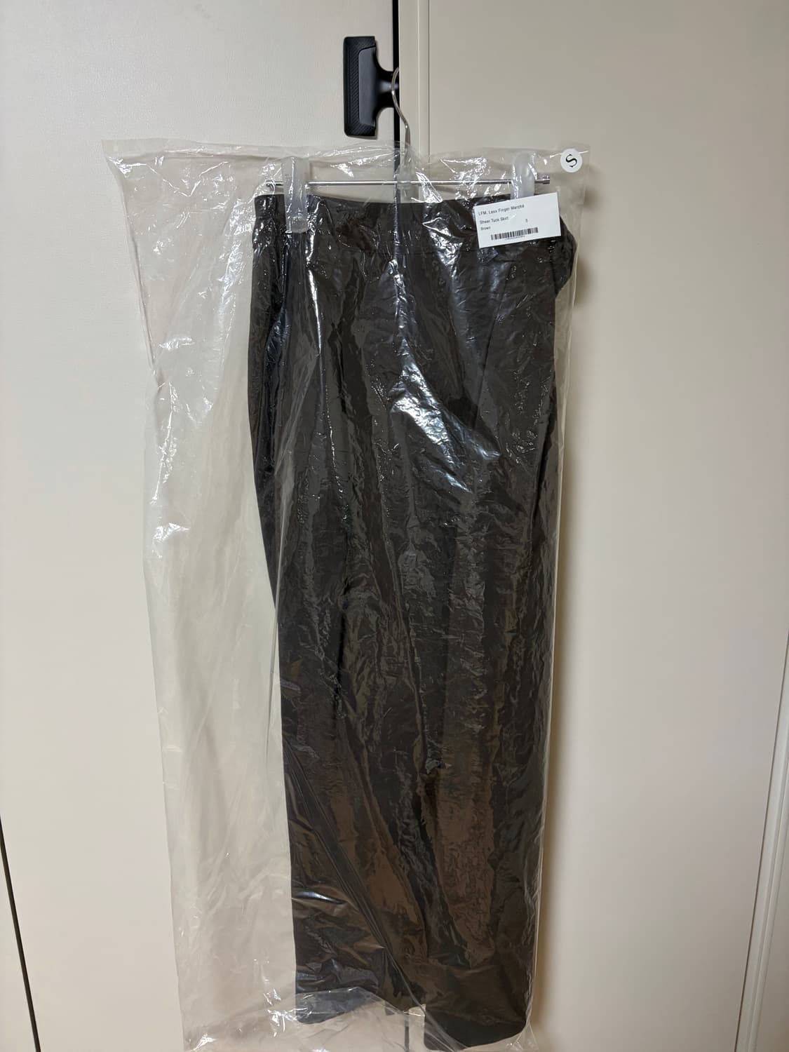LFM Sheer Tuck Skirt (Brown) 상품이미지3