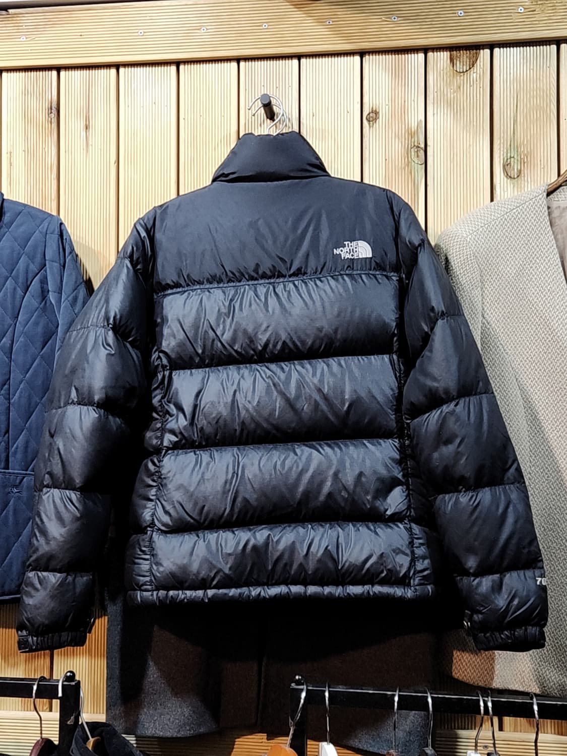 (M) 노스페이스 눕시패딩 점퍼 거위털 700 블랙 구스다운 자켓  상품이미지7