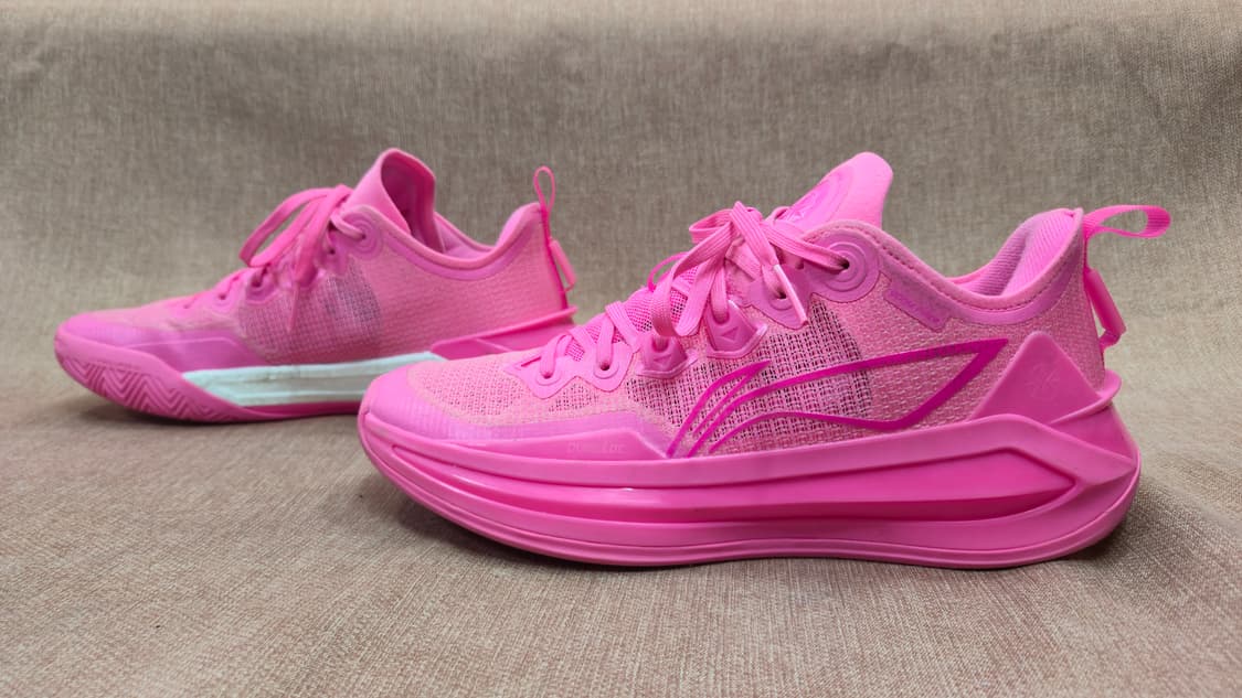 리닝 260mm-  리렌 3 V2 로우 네온 핑크 농구화 상품이미지4