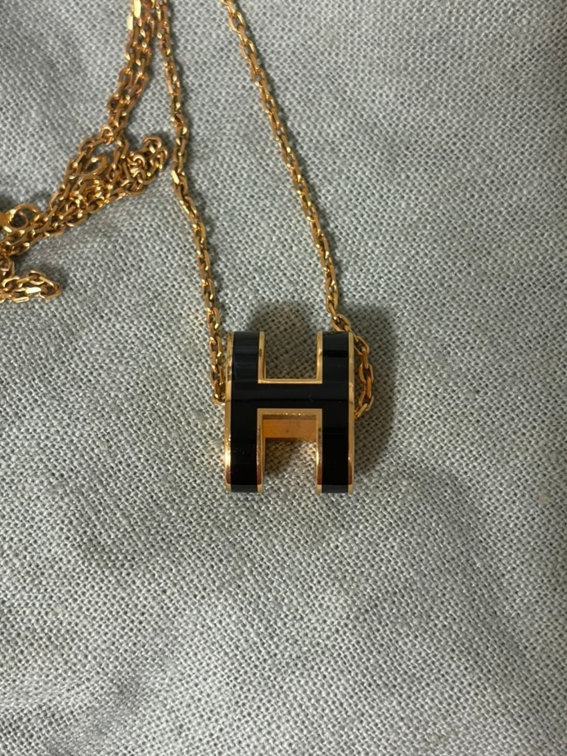 에르메스 팝아슈 목걸이 로즈골드 블랙 풀박스 상품이미지3