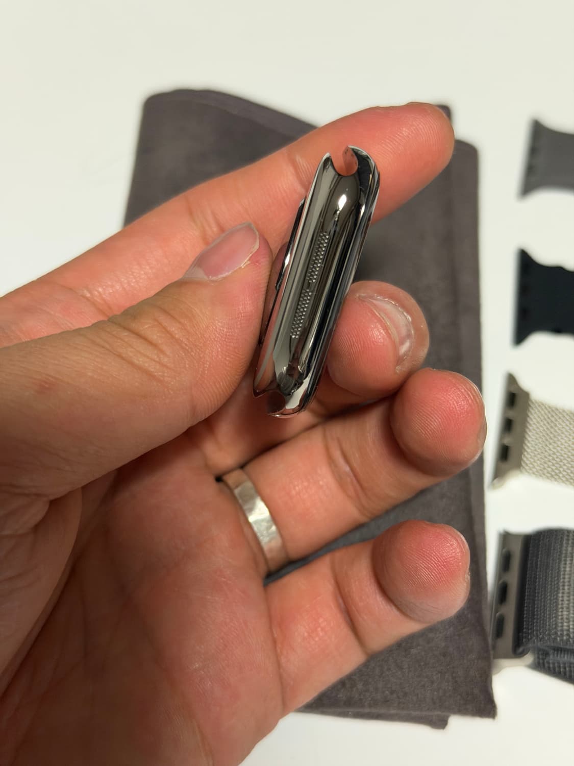 애플워치10 내추럴 티타늄 42mm 애플케어플러스 상품이미지6