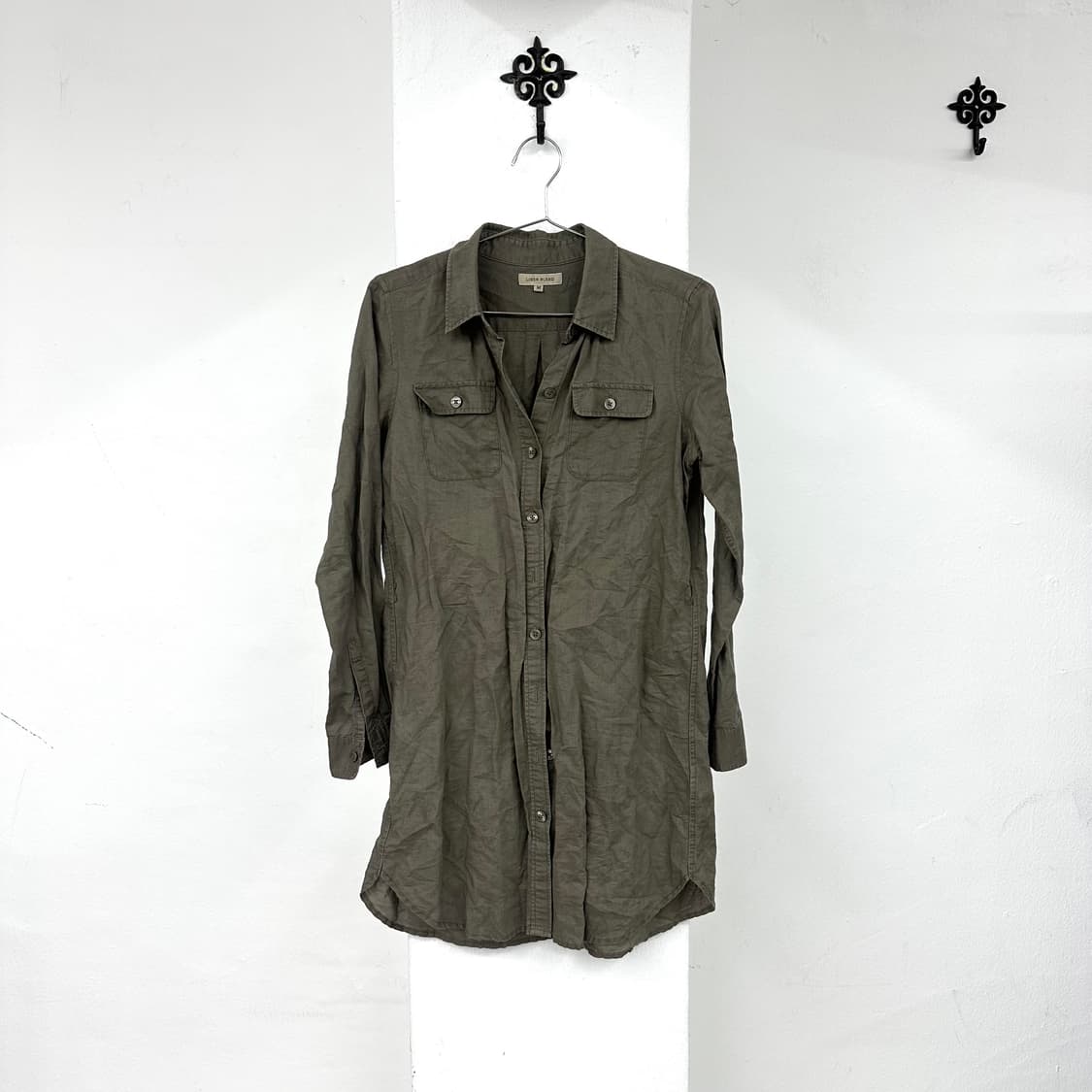 brown khaki grunge shirts 상품이미지3