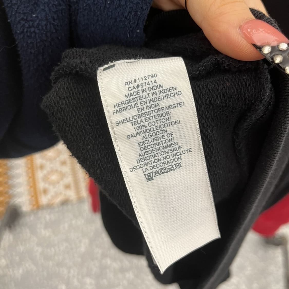 트루릴리전 빈티지 레트로 스트릿 양털로고 후드티 XL C10601 상품이미지6