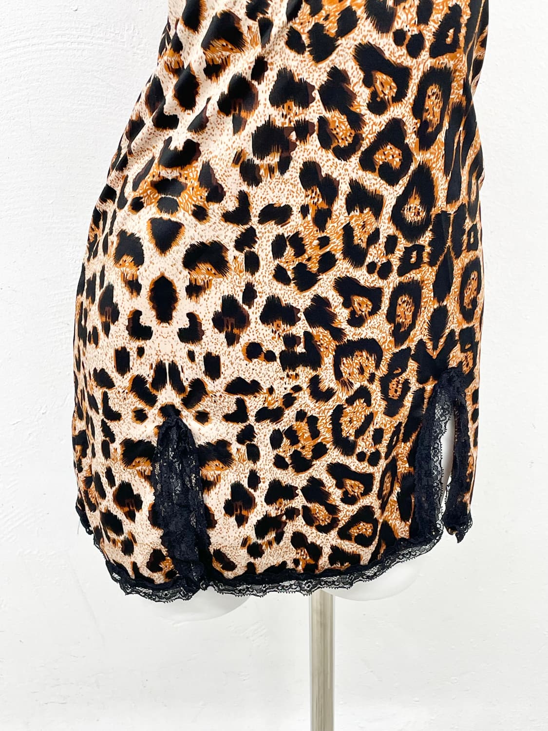 갸루 레오파드 트임 레이스 슬립ㅌ 상품이미지3