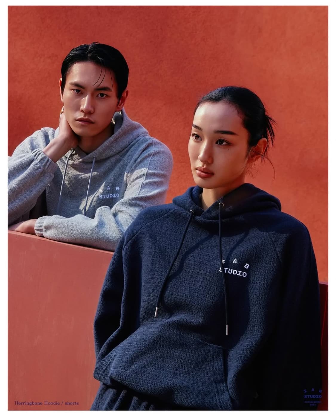 미개봉 아이앱스튜디오 헤링본 후드 네이비 S 상품이미지8