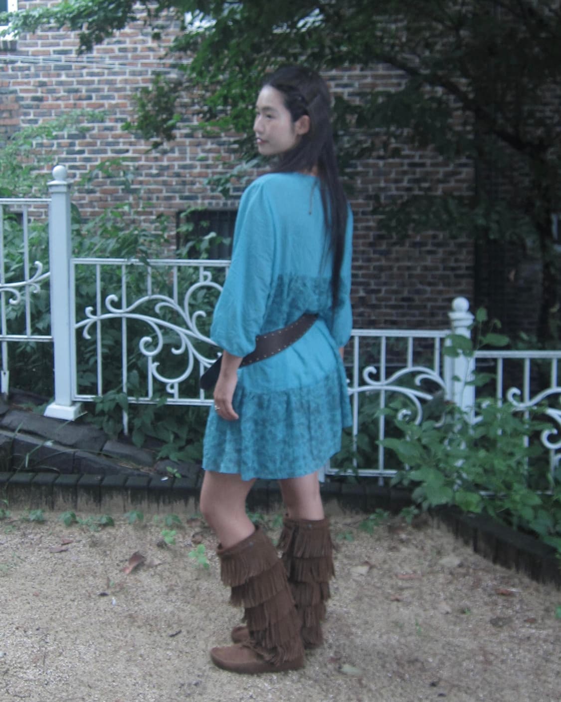 vintage blue flower ops 상품이미지9