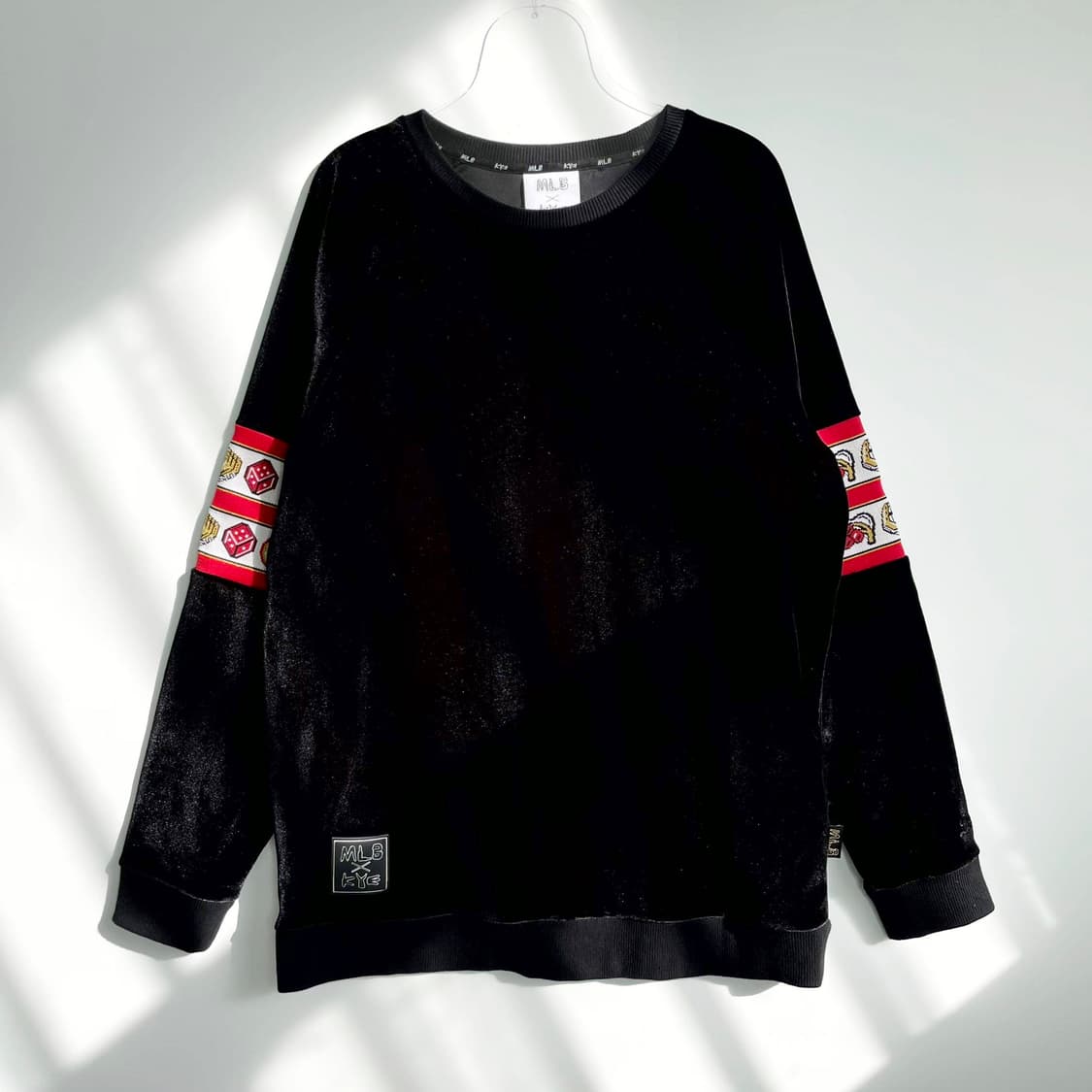 A2 MLB x KYE 벨루어 벨벳 맨투맨 100사이즈 상품이미지1