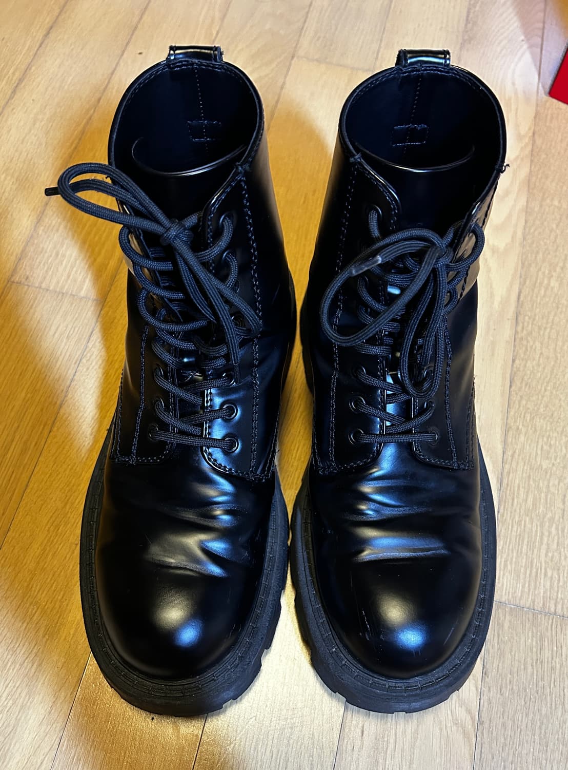 ZARA 블랙 워커 41(265) 상품이미지4