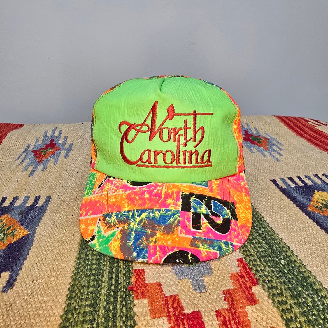 빈티지 90s 올드스쿨 서브컬처 서핑 노스 캐롤라이나 트로피칼 캡 상품이미지1