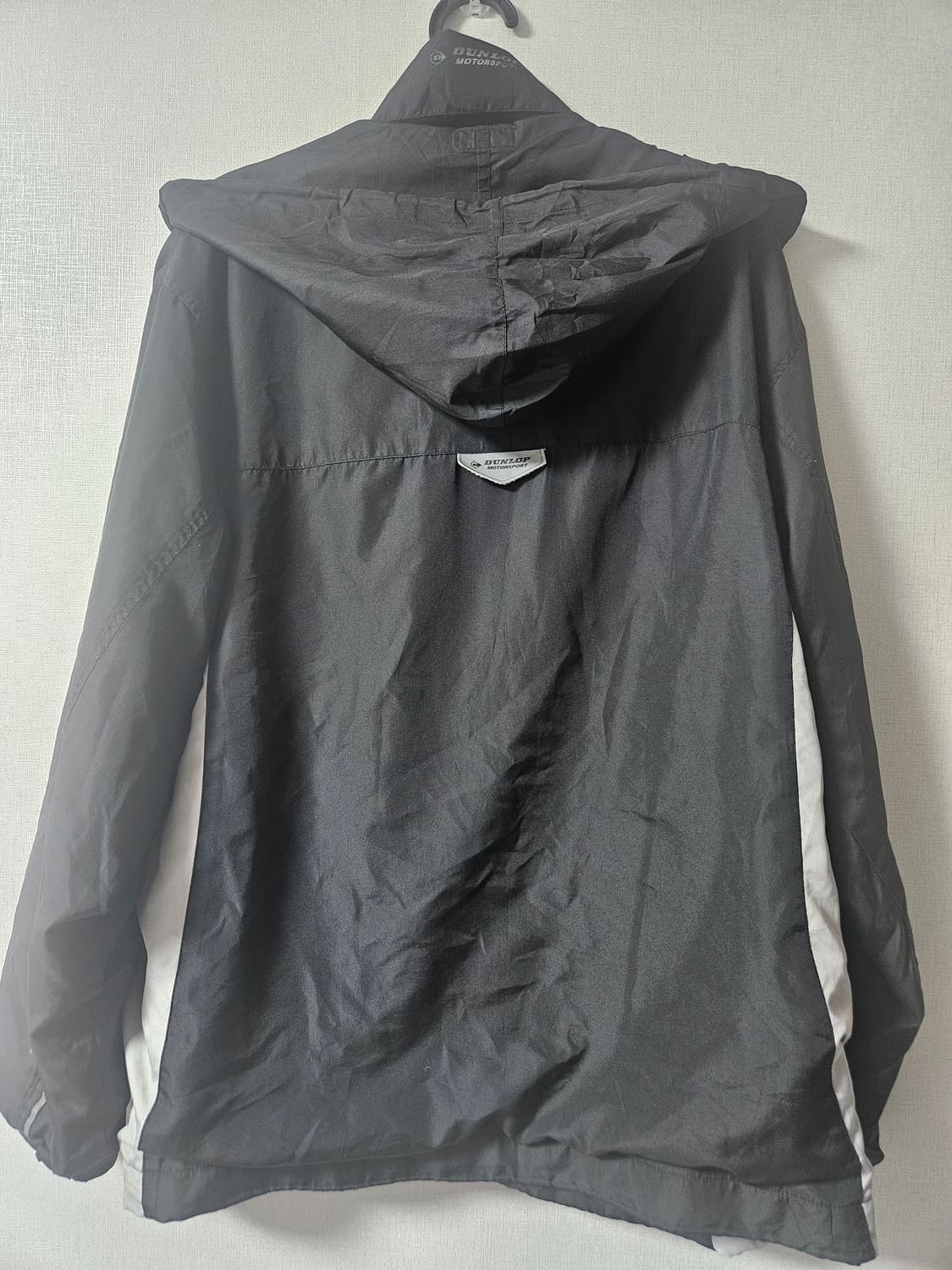 던롭 모터스포츠 바람막이 자켓 L or XL 블랙/화이트 상품이미지2