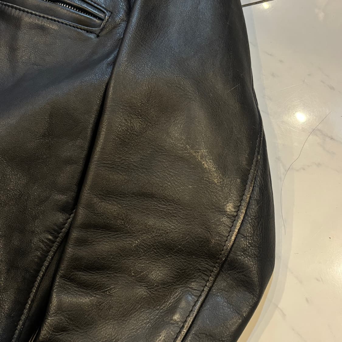 Schott 싱글라이더 레더 자켓 40 내피탈부착 상품이미지6