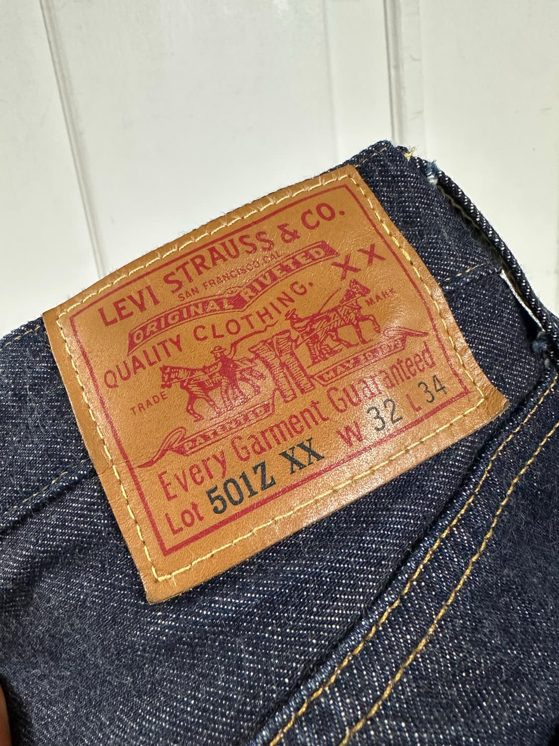 리바이스 LVC 1954 501 오가닉 리지드 데님 팬츠 상품이미지3