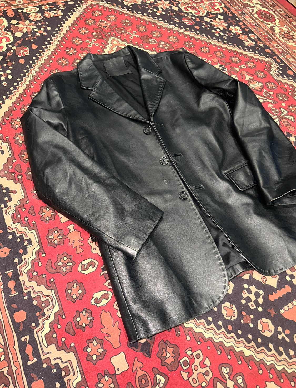 ( L-XL ) 가죽마이 블레이저 레더자켓 양가죽자켓 양가죽마이 상품이미지5