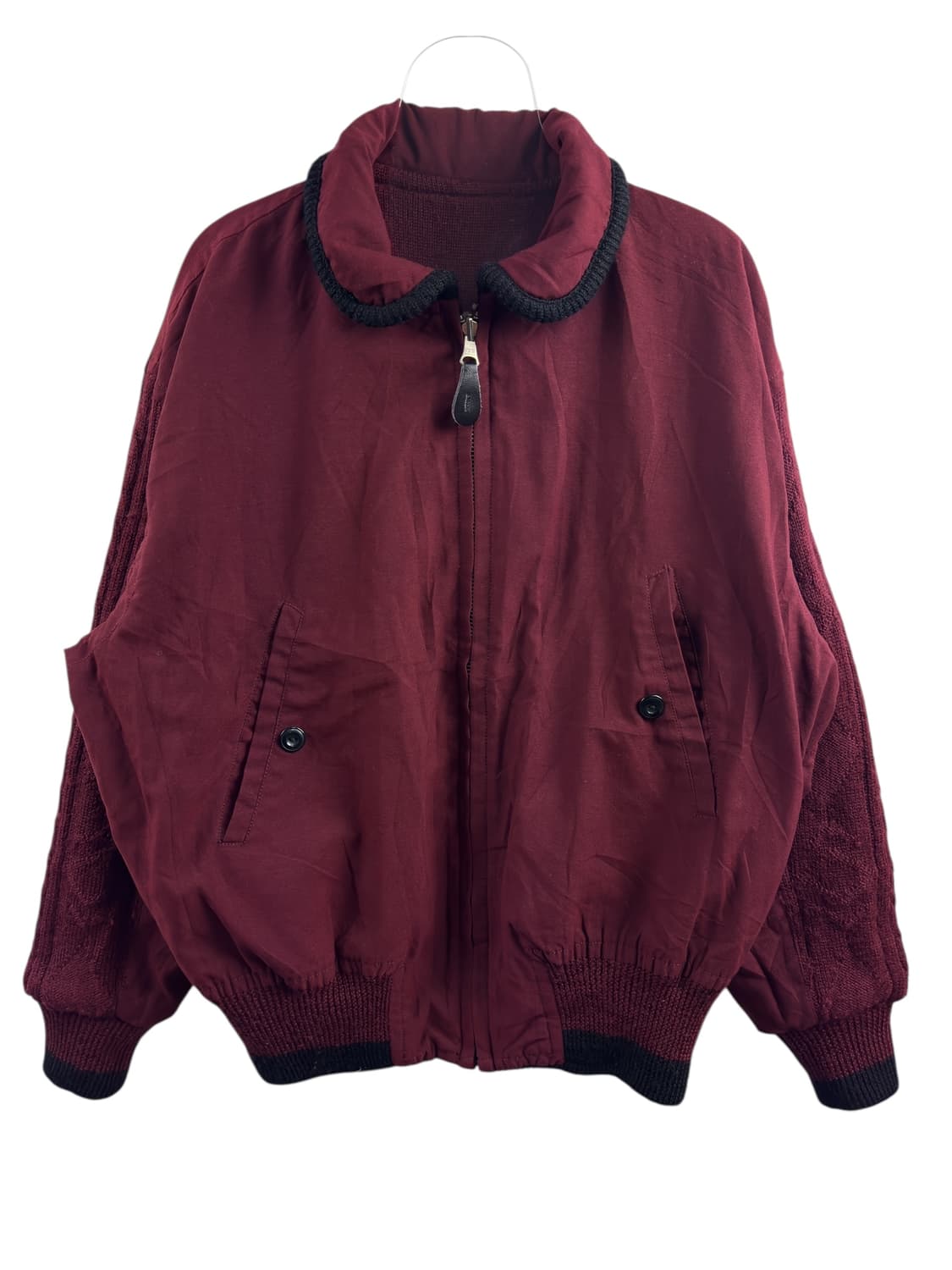 JPN 리버시블 와인 버건디 니트 자켓1443 상품이미지2
