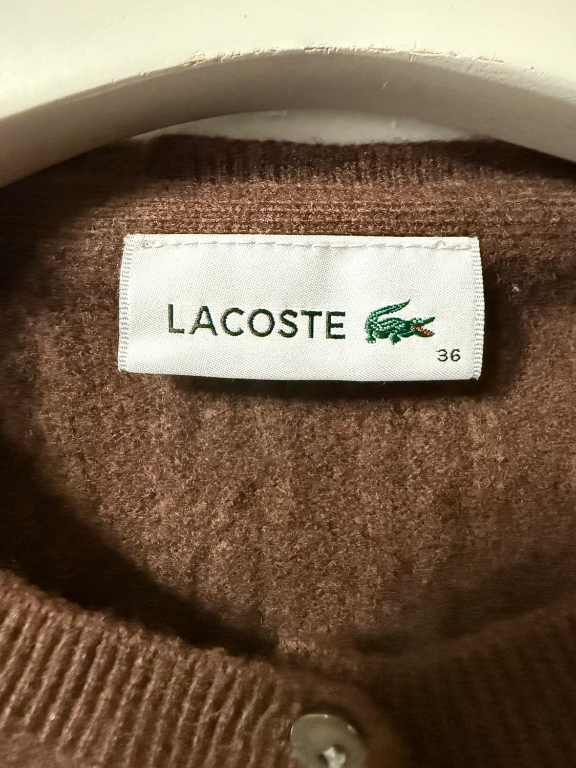 라코스테 케이블 그루넥 가디건 상품이미지2