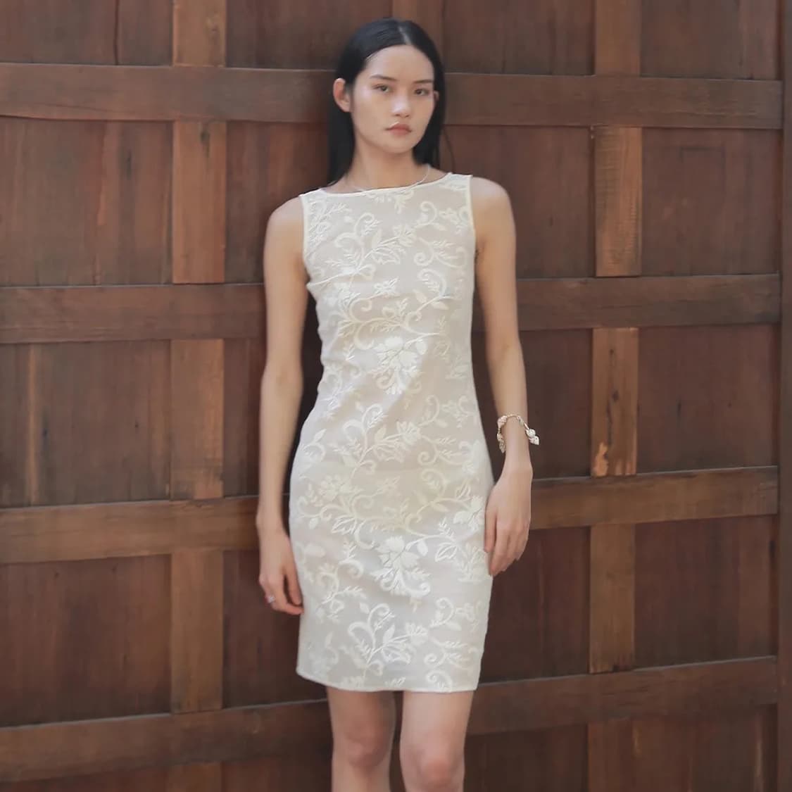 누아누 Alys Dress_Beige 1 상품이미지1