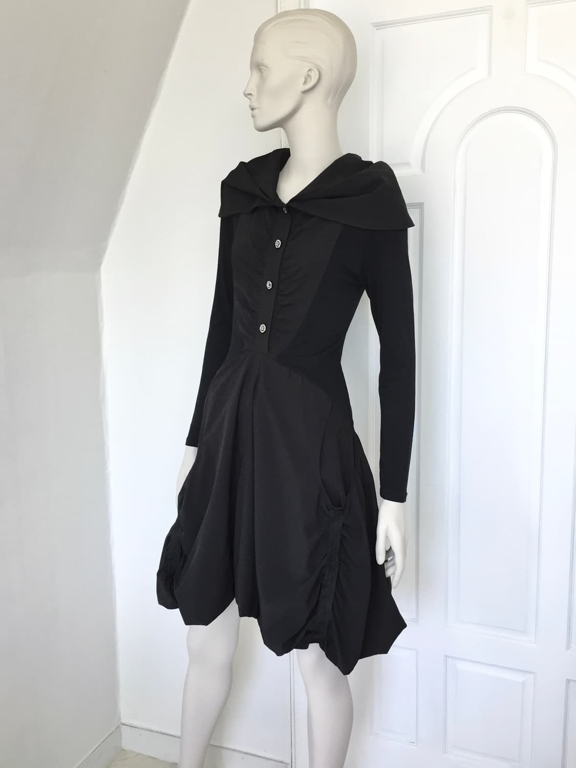 Cubic Button balloon dress 상품이미지1