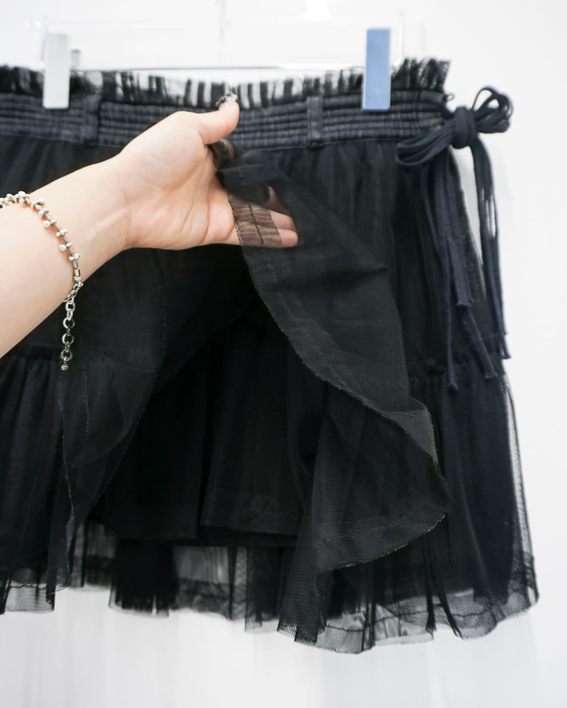 DIESEL denim band tulle mini skirt 상품이미지3