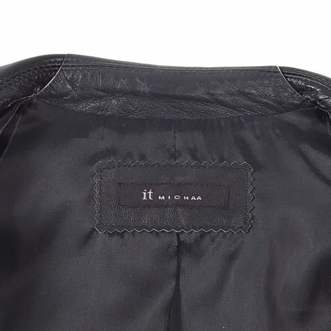 it MICHAA 리얼 램스킨 싱글 버튼 가죽 자켓 상품이미지6