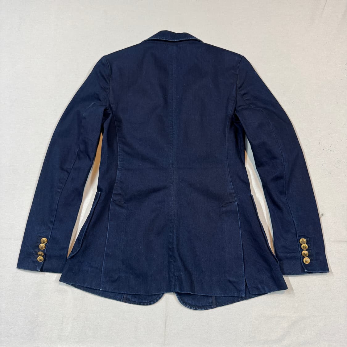 XS) 폴로 랄프로렌 인디고 데님 금장 블레이저 자켓 상품이미지7