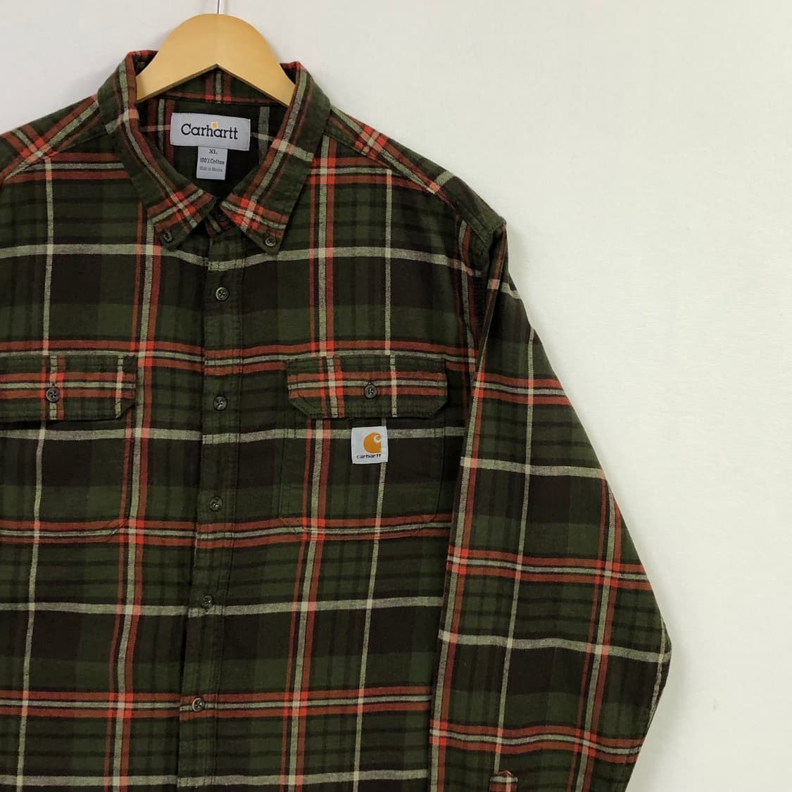Xxl 칼하트 체크 워크 셔츠 상품이미지1