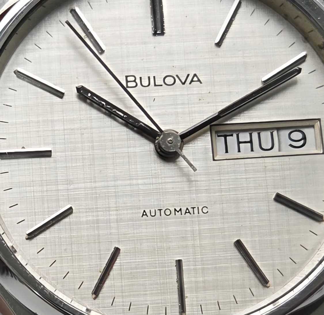 빈티지 부로바 데이데이트 오리지널 보카시 린넨다이얼 C쉐잎 오토매틱
 상품이미지2