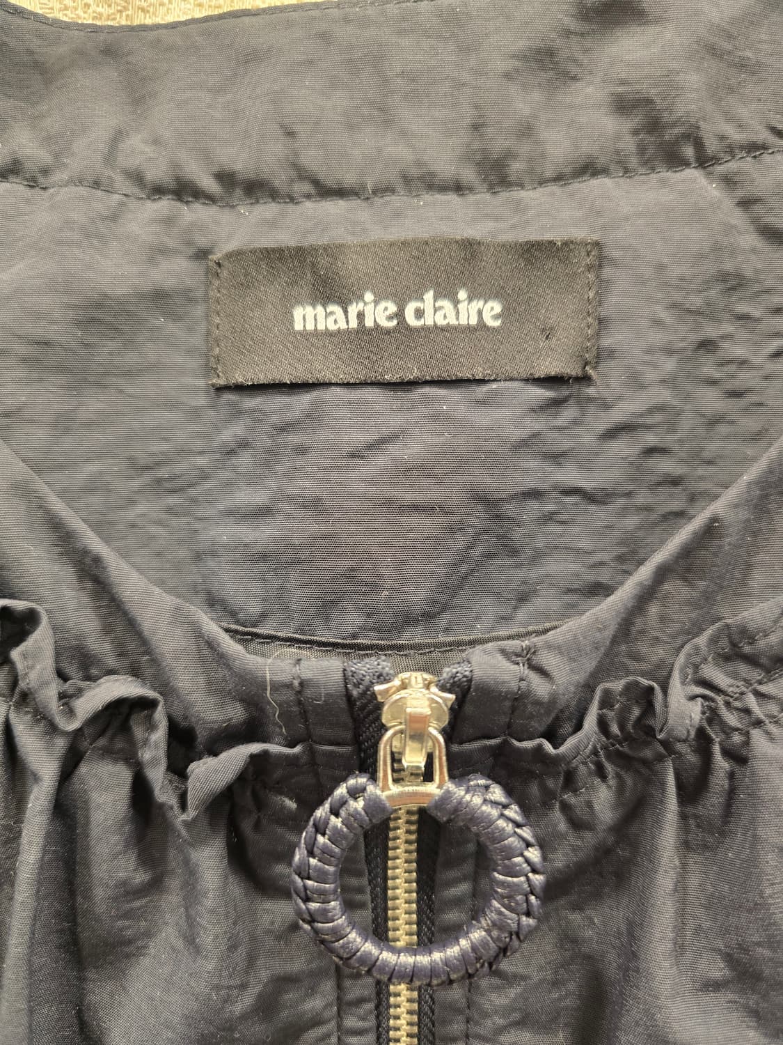 마리끌레르 네이비 프릴 집업 자켓 S~M 상품이미지6