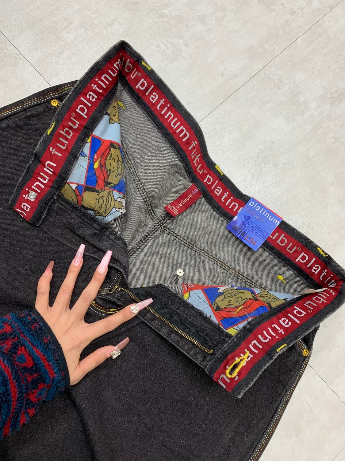 플레티넘 푸부 뒷 포켓 디테일 데님 팬츠 #13 상품이미지6