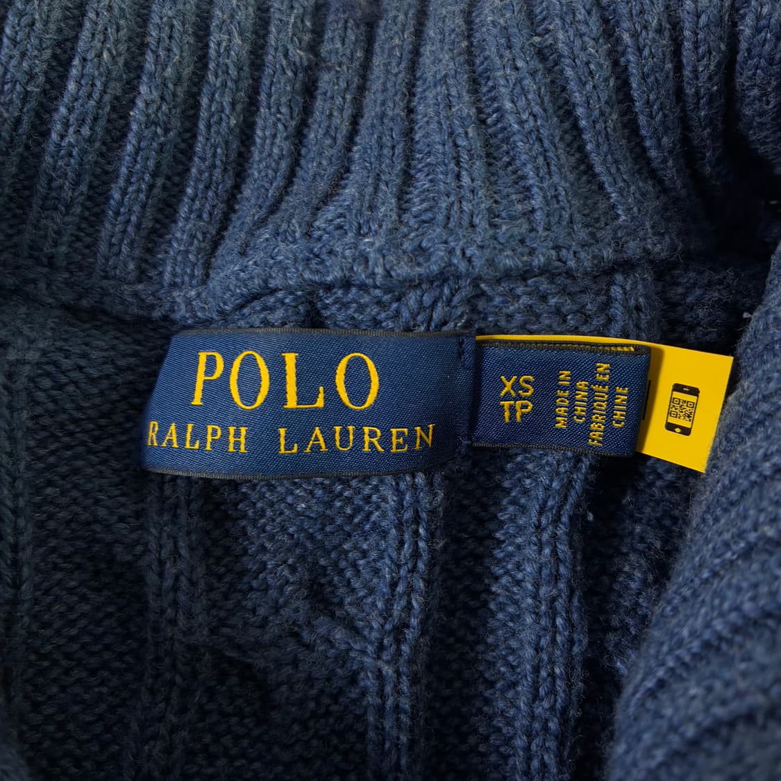 Polo  폴로 랄프로렌 자수 코튼 반집업 꽈배기 니트 상품이미지6