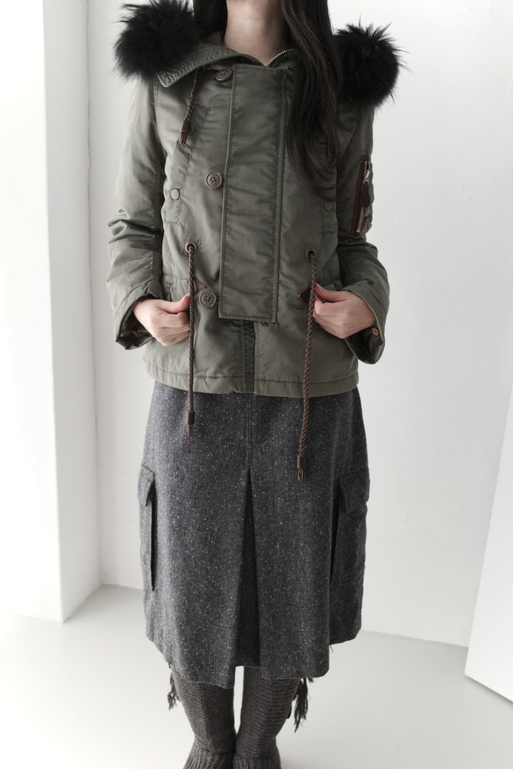 johnbull) fur button jacket 상품이미지5