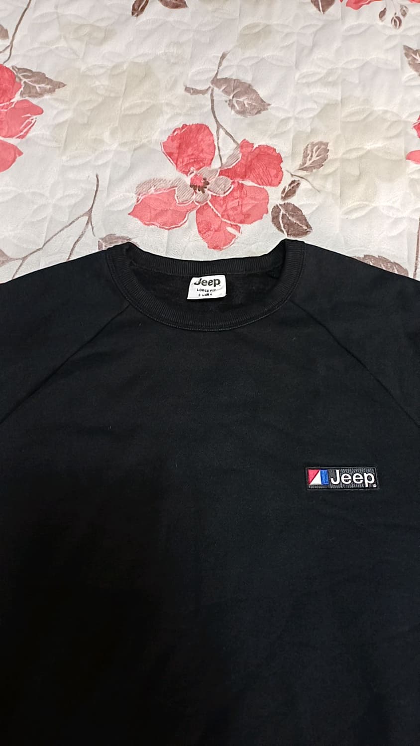 Jeep 오버핏 기모맨투맨 실측105 가슴64 기장70 상품이미지2