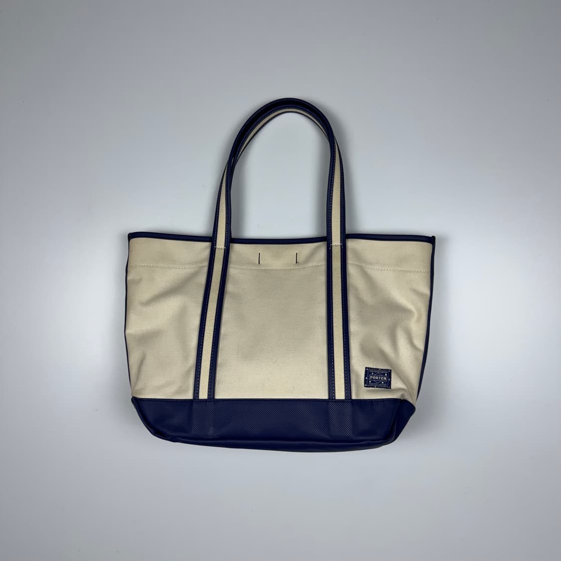 요시다포터 걸 토트백 블루/화이트 M 상품이미지1