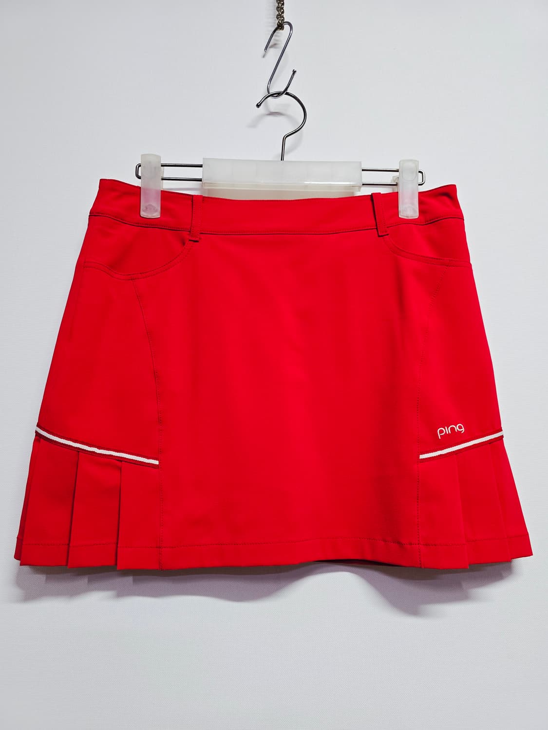 PING 핑 여성 골프 스커트 레드 상품이미지1